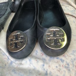 My scuffed up shoes before repairs. My scuffed up shoes before repairs.