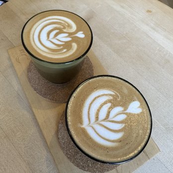Saint Cecilia - Two mochas - Coffee & Tea Near Me - Victoria, British Columbia