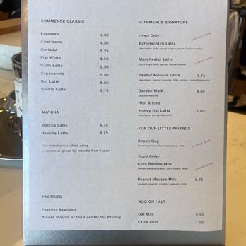 Commence Coffee - Menu (all the coming soon items are available now!) - Coffee & Tea Near Me - Chino Hills, California Commence Coffee - Menu (all the coming soon items are available now!) - Coffee & Tea Near Me - Chino Hills, California