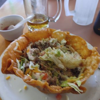 Cafe Rosarita - Taco salad with ground beef, so good. - Mexican Near Me - Oceanside, California