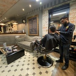Barber & Booze - Window Barber  and Menu Prices