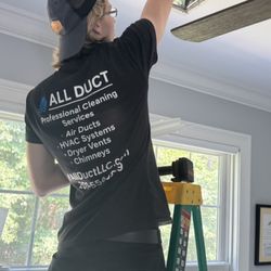 All Duct - Each vent getting opened and inspected with camera