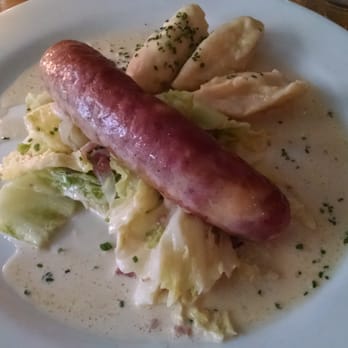 Cafe Katja - Emmentaler sausage. - German Near Me - New York, New York Cafe Katja - Emmentaler sausage. - German Near Me - New York, New York