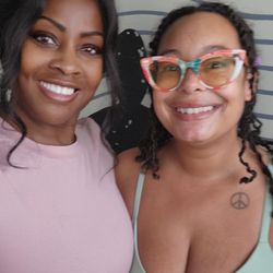 Black Being - Me and the amazing Yoga instructor; Sasha