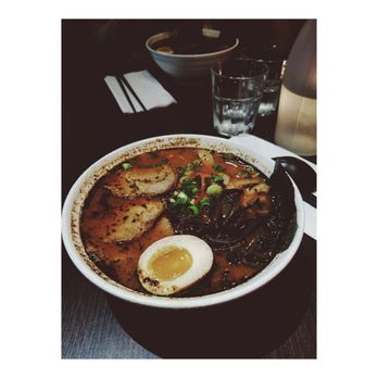 Coco’s Ramen - Shoyu Ramen with chashu pork and black garlic. - Ramen Near Me - Chico, California