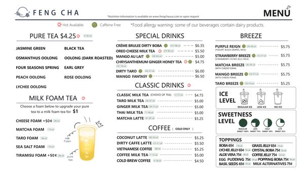 Menu photo 6 Feng Cha - Katy Green Houston, TX