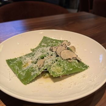 Amelia Gene's - Agnolotti with cheese, almonds, broccoli rabe, and truffles - Bars Near Me - Memphis, Tennessee