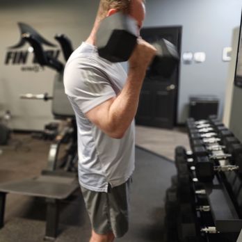 Ultra Fit Personal Training Studio - One of our amazing Ultra Fit clients John Phillips doing dumbbell curls! - Trainers Near Me - Greer, South Carolina Ultra Fit Personal Training Studio - One of our amazing Ultra Fit clients John Phillips doing dumbbell curls! - Trainers Near Me - Greer, South Carolina