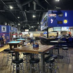 Large bar and pool tables, our table was out of the frame to the left.
