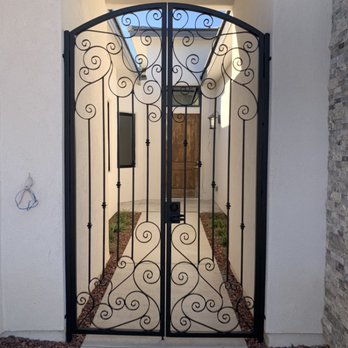 ADE Wrought Iron - Custom 8ft. Entry Gate - Fences & Gates Near Me
