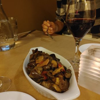 Le Paradis Brasserie Bistro - Ratatoiulle with mushrooms, peppers, eggplant - French Near Me - Toronto, Ontario Le Paradis Brasserie Bistro - Ratatoiulle with mushrooms, peppers, eggplant - French Near Me - Toronto, Ontario
