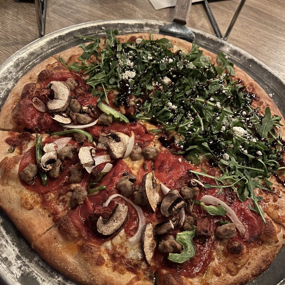 Two Cities Pizza - *New York Style Pizza $25.95 Half Miss Brooklyn Half New York's Finest - Pizza Near Me - Suwanee, Georgia Two Cities Pizza - *New York Style Pizza $25.95 Half Miss Brooklyn Half New York's Finest - Pizza Near Me - Suwanee, Georgia