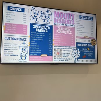 Moody Desserts - Menu - Desserts Near Me - Ocoee, Florida