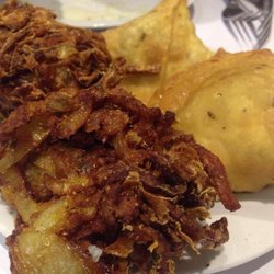 Rang Mahal - Onion bhaji and samosa