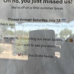 Exterior outside entrance of Diva Divine Boutique - Store closed until July 14,2025 - Scottsdale, Arizona Exterior outside entrance of Diva Divine Boutique - Store closed until July 14,2025 - Scottsdale, Arizona