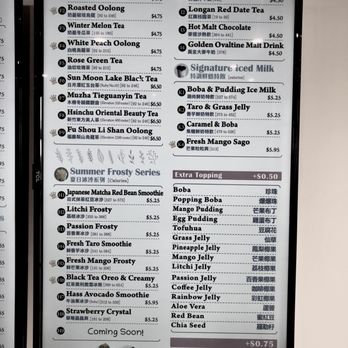 i-Tea - Menu - Ramen Near Me - Sacramento, California