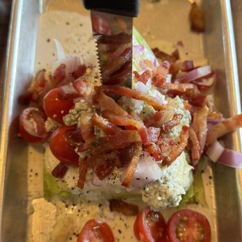 Tapped at The Port - Wedge salad, for $20 the portion was a bit smaller than most restaurants serve. - Brewpubs Near Me - Everett, Washington