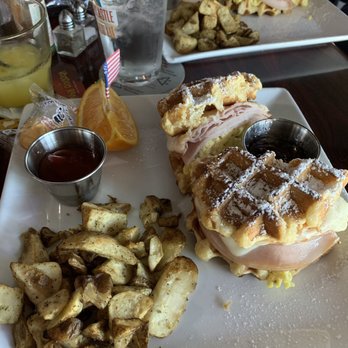 Locals Public House - Monte Cristo Breakfast Sandwich - Sports Bars Near Me - Riverside, California Locals Public House - Monte Cristo Breakfast Sandwich - Sports Bars Near Me - Riverside, California