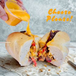 BRONX Sandwich - Now available - Add Nacho Cheese to elevate your sandwiches or fries.