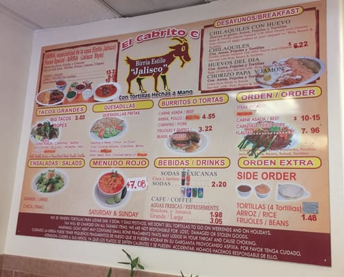 Menu photo 3 El Cabrito Pomona, CA