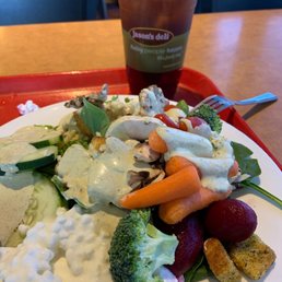 Salad with a sweet tea Salad with a sweet tea