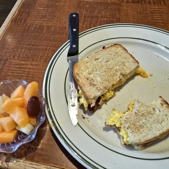 Red Apple Pancake House - Egg sandwich and fruit - Breakfast & Brunch Near Me - Carol Stream, Illinois