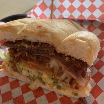 Texanita’s Big Tortas - Torta chilanga: steak/milanesa, ham, cheese and vegetables - Mexican Near Me - Houston, Texas Texanita’s Big Tortas - Torta chilanga: steak/milanesa, ham, cheese and vegetables - Mexican Near Me - Houston, Texas