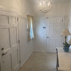 Eric's Handyman Service - They removed wallpaper, fixed a rotted window pane and painted our foyer.
