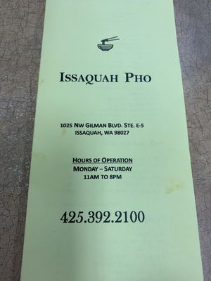 Issaquah Pho Restaurant by null