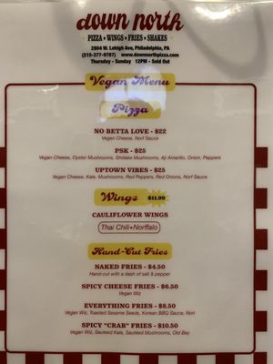 Menu photo 6 Down North Pizza Philadelphia, PA Menu photo 6 Down North Pizza Philadelphia, PA