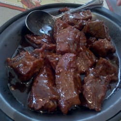 Royal East Restaurant - Steak strips with pepper sauce. So tender and great over rice!