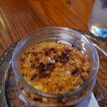 Odd Duck - Duck egg creme de pot - American Near Me - Austin, Texas Odd Duck - Duck egg creme de pot - American Near Me - Austin, Texas