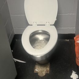 Disgusting women's bathroom. Disappointing as the rink is nicely done. This was quite the surprise just now.