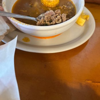 The Original Mexican Cafe - Caldo de rez, not so sure the right meat was used for this caldo but it turned to a rated 6 - Mexican Near Me - Galveston, Texas The Original Mexican Cafe - Caldo de rez, not so sure the right meat was used for this caldo but it turned to a rated 6 - Mexican Near Me - Galveston, Texas