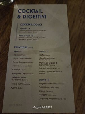 Menu photo 2 AMALFI Rooftop by Birreria New York, NY Menu photo 2 AMALFI Rooftop by Birreria New York, NY