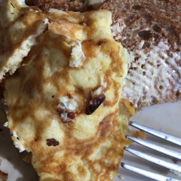 Overcooked Brown omelette