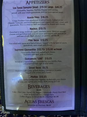 Menu photo 4 Los Toros Mexican Restaurant Chatsworth, CA Menu photo 4 Los Toros Mexican Restaurant Chatsworth, CA
