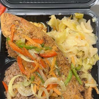 Corneille Caribbean kitchen - Fried jerk fish dinner - Caribbean Near Me - Buffalo, New York Corneille Caribbean kitchen - Fried jerk fish dinner - Caribbean Near Me - Buffalo, New York