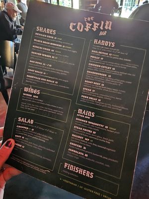 Menu photo 8 The Coffin Bar Lancaster, PA Menu photo 8 The Coffin Bar Lancaster, PA