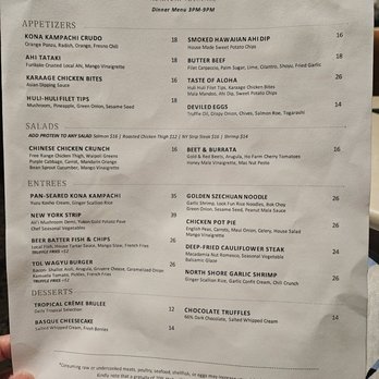 The Dotted Line - Menu 7/6/26 - Breakfast & Brunch Near Me - Honolulu, Hawaii