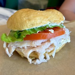 Leona's Bistro - Special - turkey sandwich on a bagel