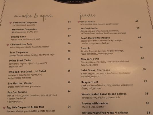 Menu photo 2 Sra Martinez Coral Gables, FL Menu photo 2 Sra Martinez Coral Gables, FL