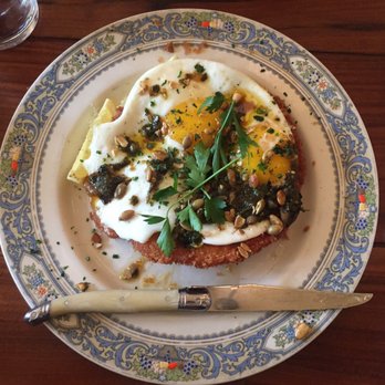 The Publican - Fried cutlet with egg. - New American Near Me - Chicago, Illinois