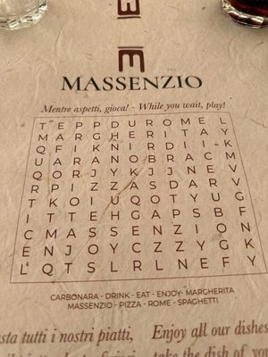 Menu photo 1 Massenzio Rome, RM Menu photo 1 Massenzio Rome, RM