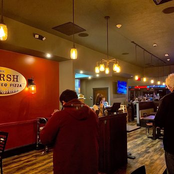 The Marsh Coal Fired Pizza - order arrangement, seating area, lighting - Sports Bars Near Me - Marshfield, Massachusetts The Marsh Coal Fired Pizza - order arrangement, seating area, lighting - Sports Bars Near Me - Marshfield, Massachusetts