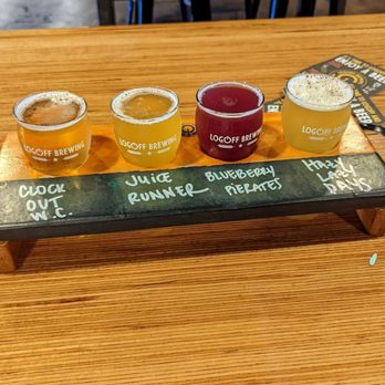 LogOff Brewing - Flight - Breweries Near Me - Rancho Cordova, California LogOff Brewing - Flight - Breweries Near Me - Rancho Cordova, California