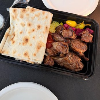 Bakinski - Juicy beef kebab with lavash and grilled vegetables - Food Trucks Near Me - Encino, California Bakinski - Juicy beef kebab with lavash and grilled vegetables - Food Trucks Near Me - Encino, California