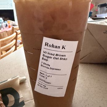 Starbucks - Venti iced brown sugar oatmilk espresso - Coffee & Tea Near Me - Kansas City, Missouri Starbucks - Venti iced brown sugar oatmilk espresso - Coffee & Tea Near Me - Kansas City, Missouri