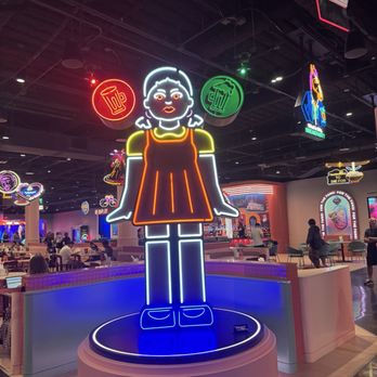 Netflix Bites - Part of the dining area. Open to the entire upstairs area. - Themed Cafes Near Me - Dallas, Texas Netflix Bites - Part of the dining area. Open to the entire upstairs area. - Themed Cafes Near Me - Dallas, Texas