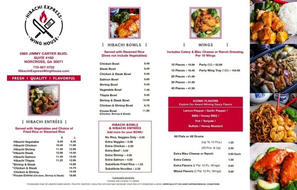 Menu photo 3 Hibachi Express & Wing House Norcross, GA Menu photo 3 Hibachi Express & Wing House Norcross, GA